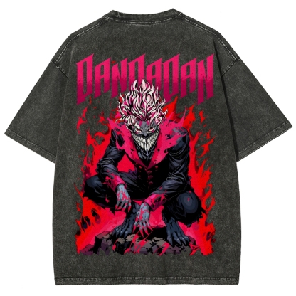 Dandadan Unisex Fit Washed T-Shirt