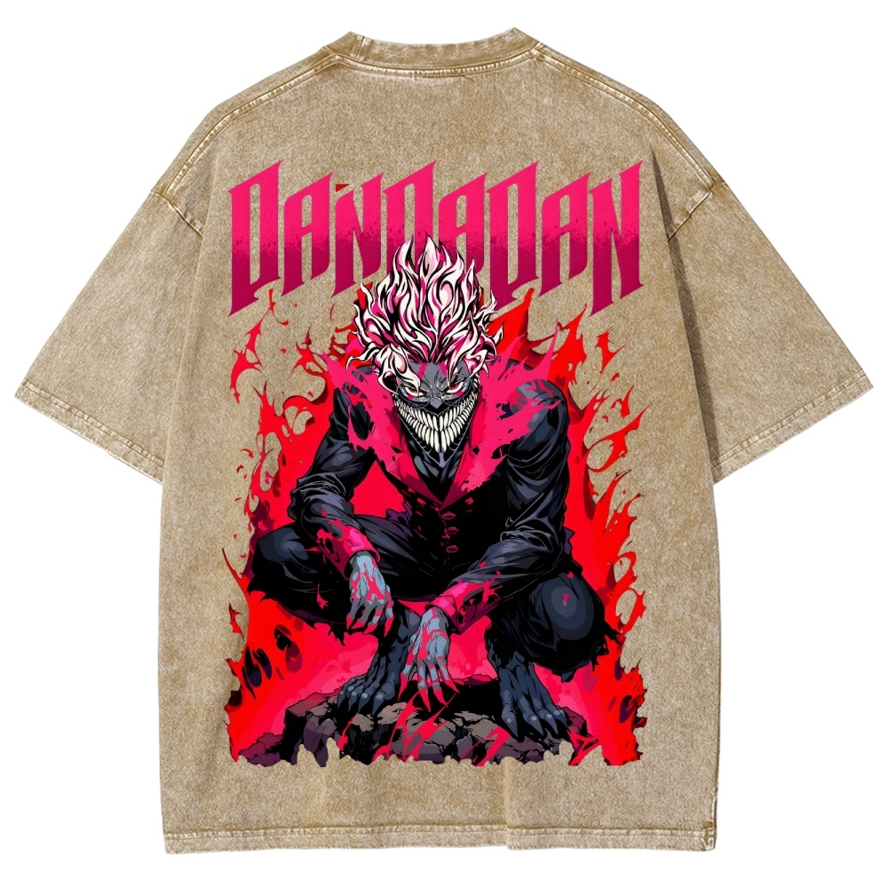 Dandadan Unisex Fit Washed T-Shirt