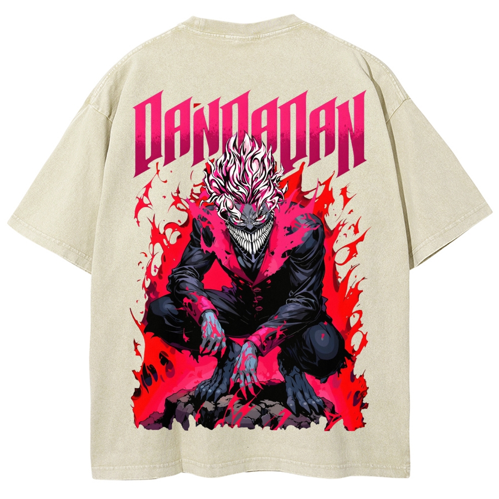 Dandadan Unisex Fit Washed T-Shirt