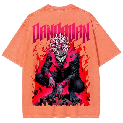 Dandadan Unisex Fit Washed T-Shirt