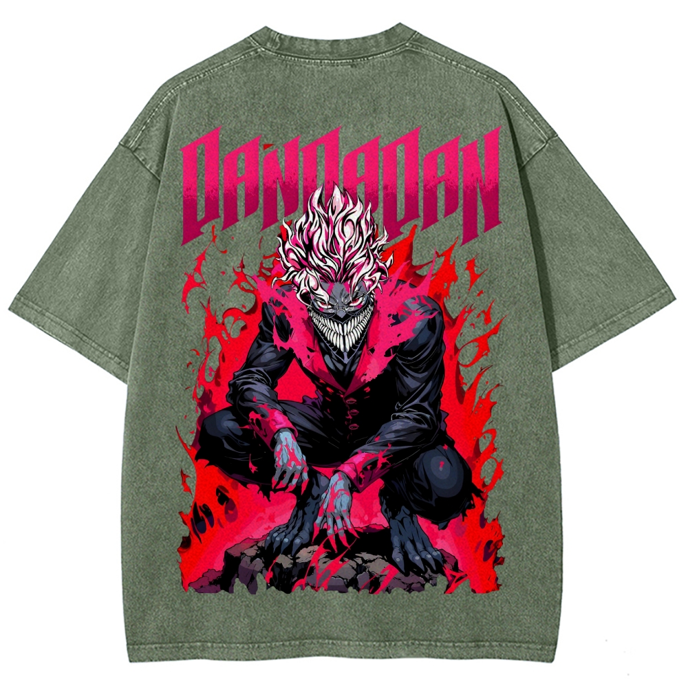 Dandadan Unisex Fit Washed T-Shirt