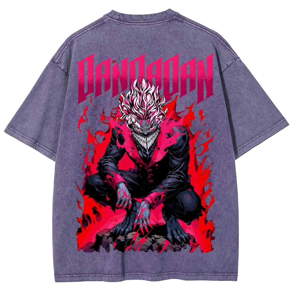 Dandadan Unisex Fit Washed T-Shirt