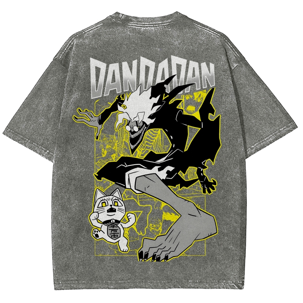 Dandadan Unisex Fit Washed T-Shirt