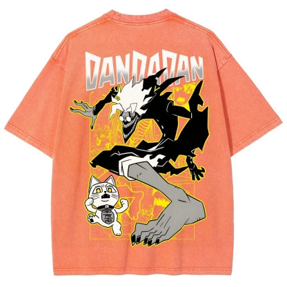 Dandadan Unisex Fit Washed T-Shirt