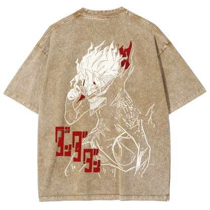 Dandadan Unisex Fit Washed T-Shirt 