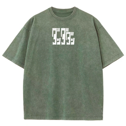 Dandadan Unisex Fit Washed T-Shirt 