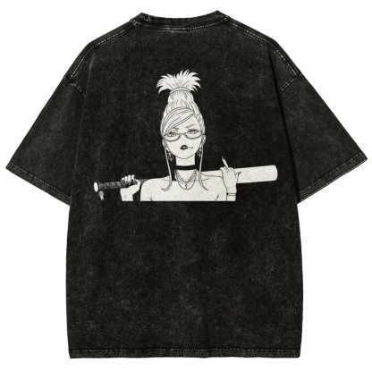 Dandadan Unisex Fit Washed T-Shirt