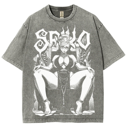 Dandadan Unisex Fit Washed T-Shirt