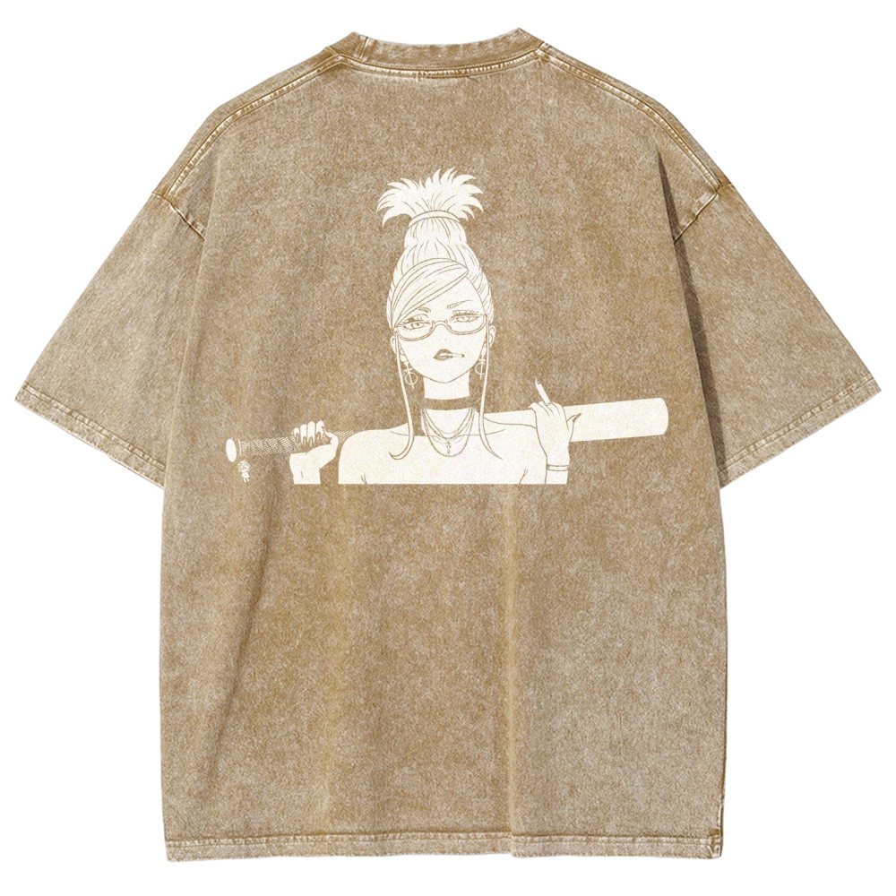 Dandadan Unisex Fit Washed T-Shirt