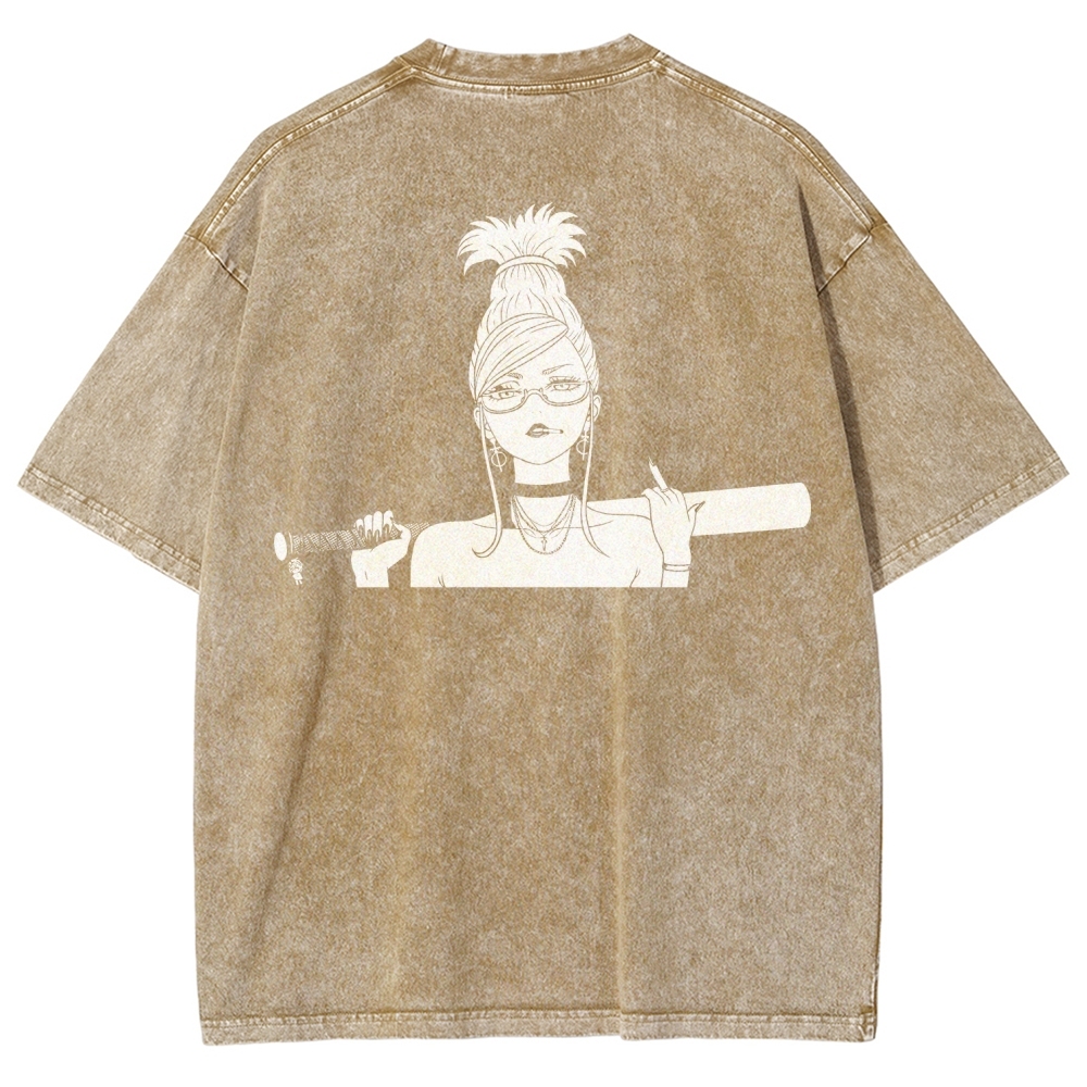 Dandadan Unisex Fit Washed T-Shirt