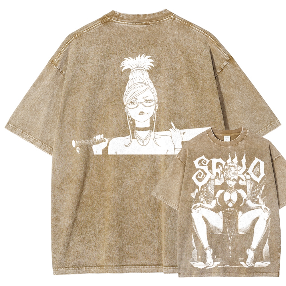 Dandadan Unisex Fit Washed T-Shirt