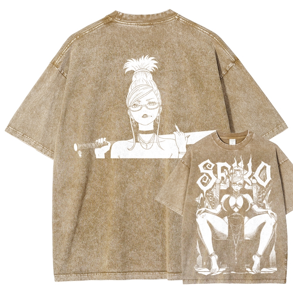 Dandadan Unisex Fit Washed T-Shirt