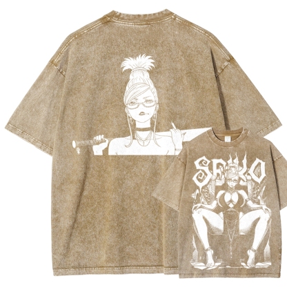 Dandadan Unisex Fit Washed T-Shirt