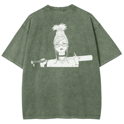 Dandadan Unisex Fit Washed T-Shirt