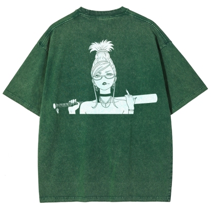 Dandadan Unisex Fit Washed T-Shirt