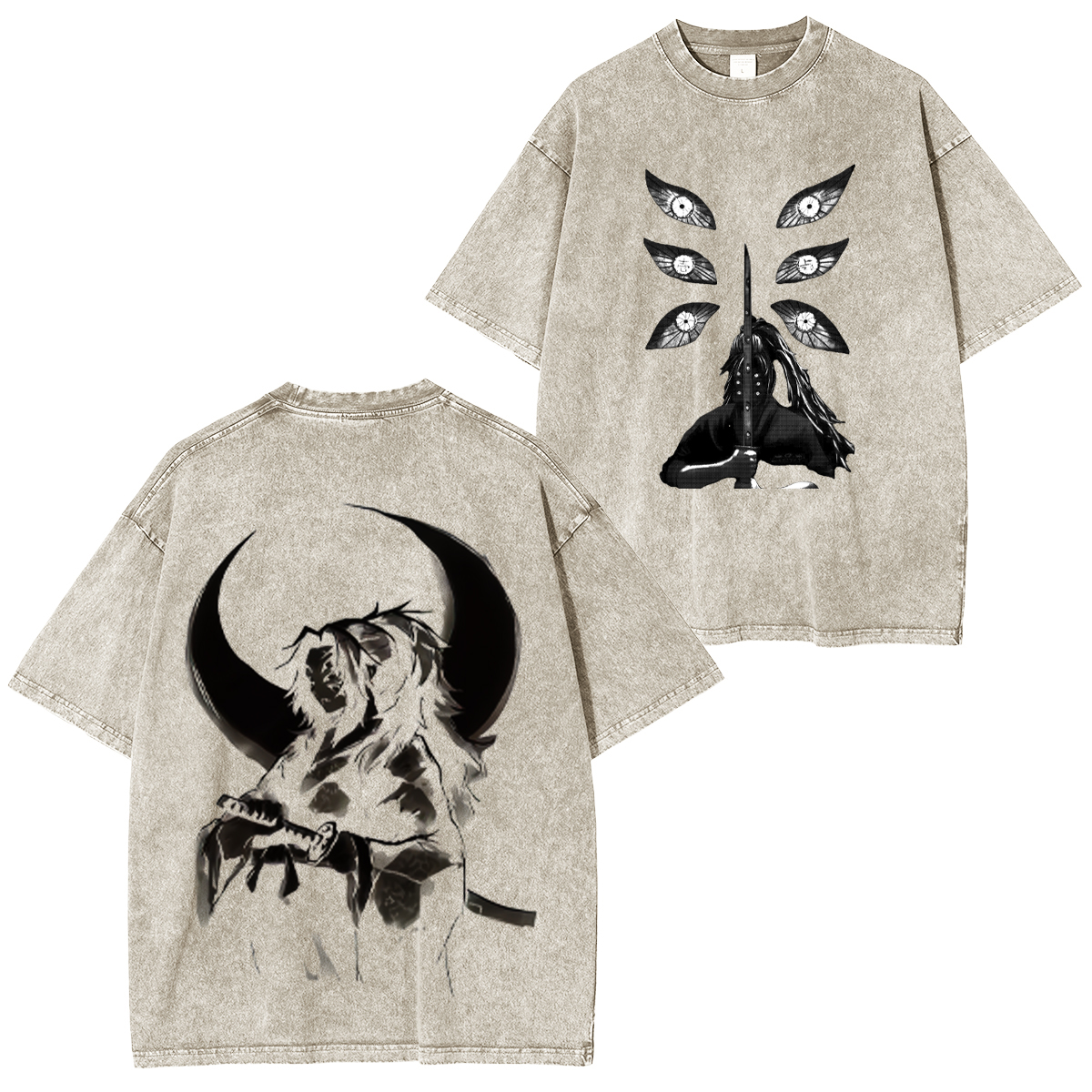 Demon Slayer Kokushibo Unisex Washed T-Shirt