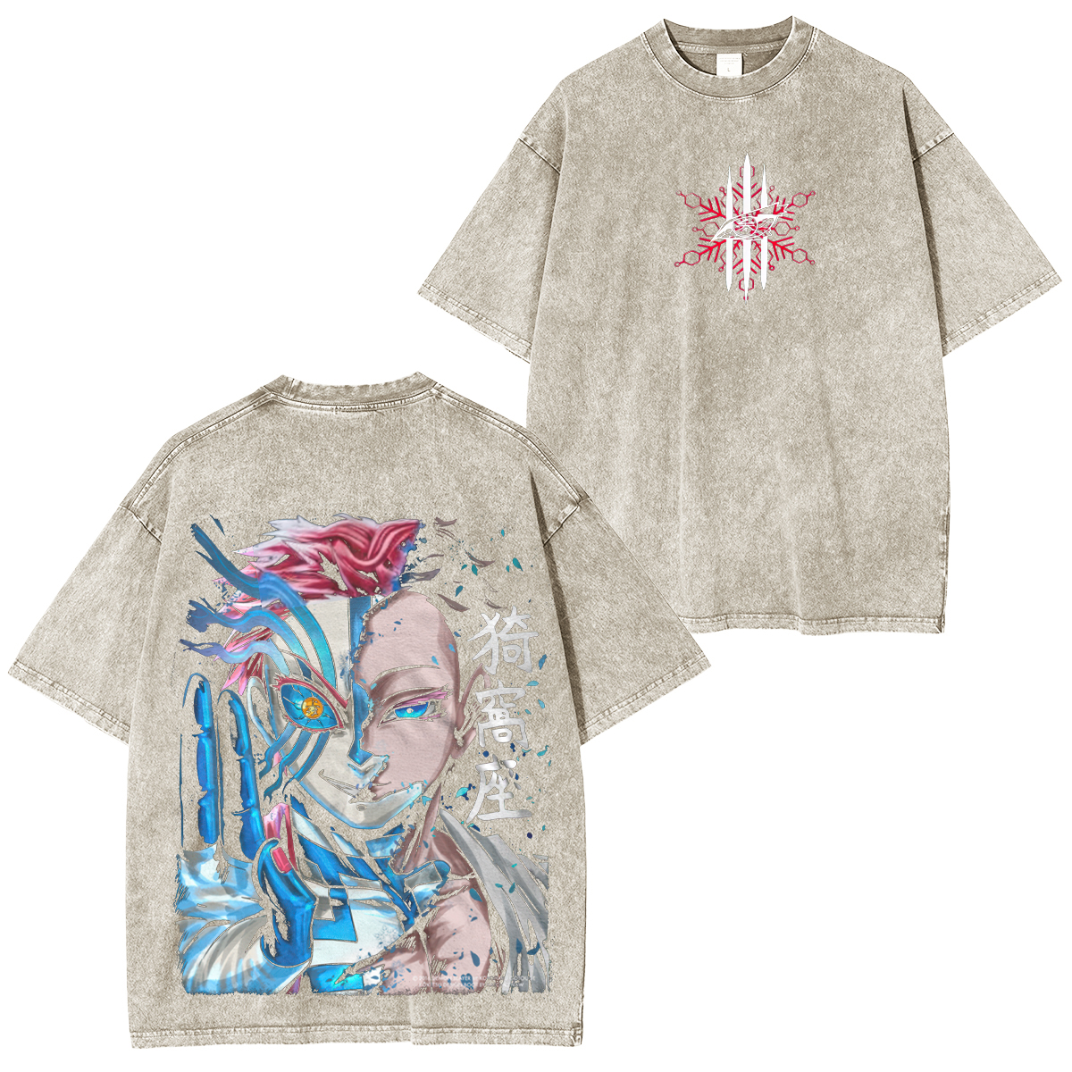 Demon Slayer Akaza Unisex Washed T-Shirt