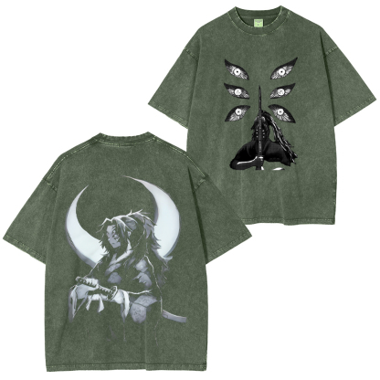 Demon Slayer Kokushibo Unisex Washed T-Shirt