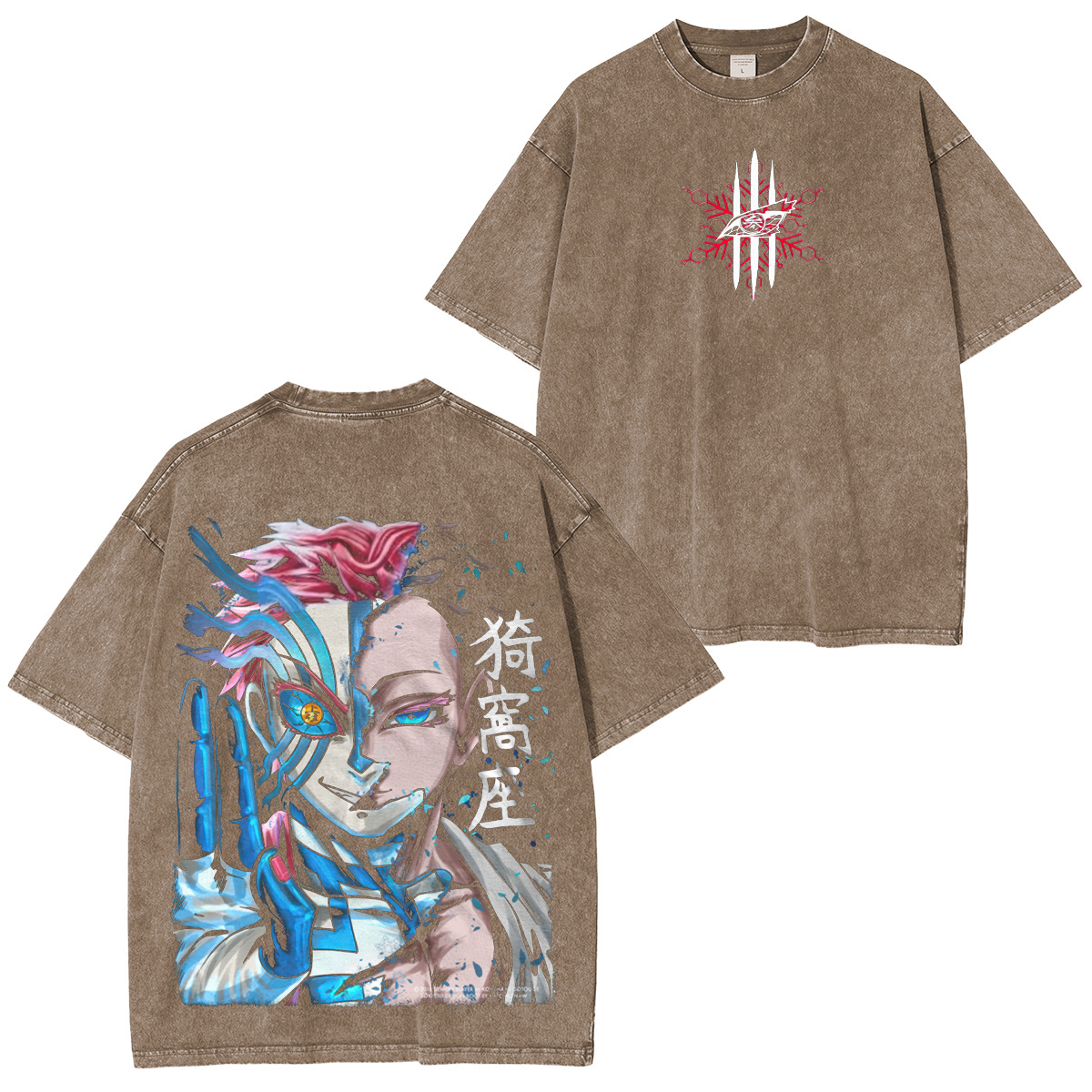 Demon Slayer Akaza Unisex Washed T-Shirt