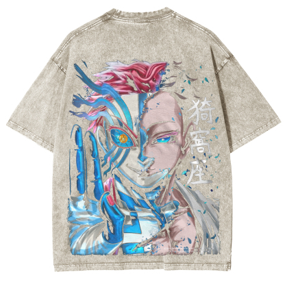 Demon Slayer Akaza Unisex Washed T-Shirt