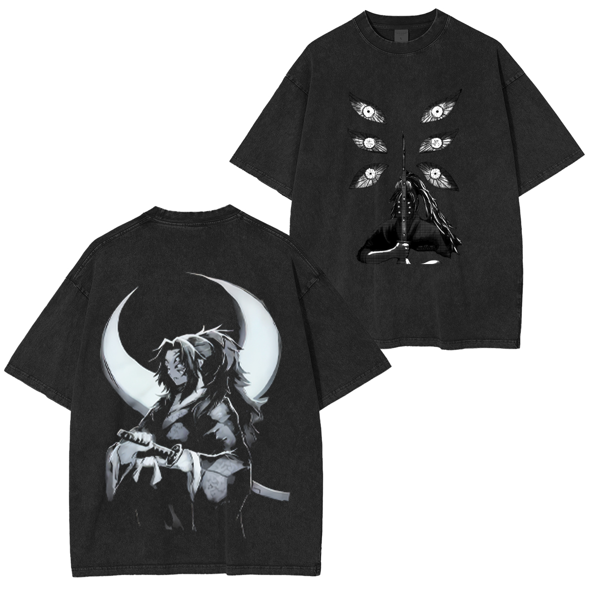 Demon Slayer Kokushibo Unisex Washed T-Shirt