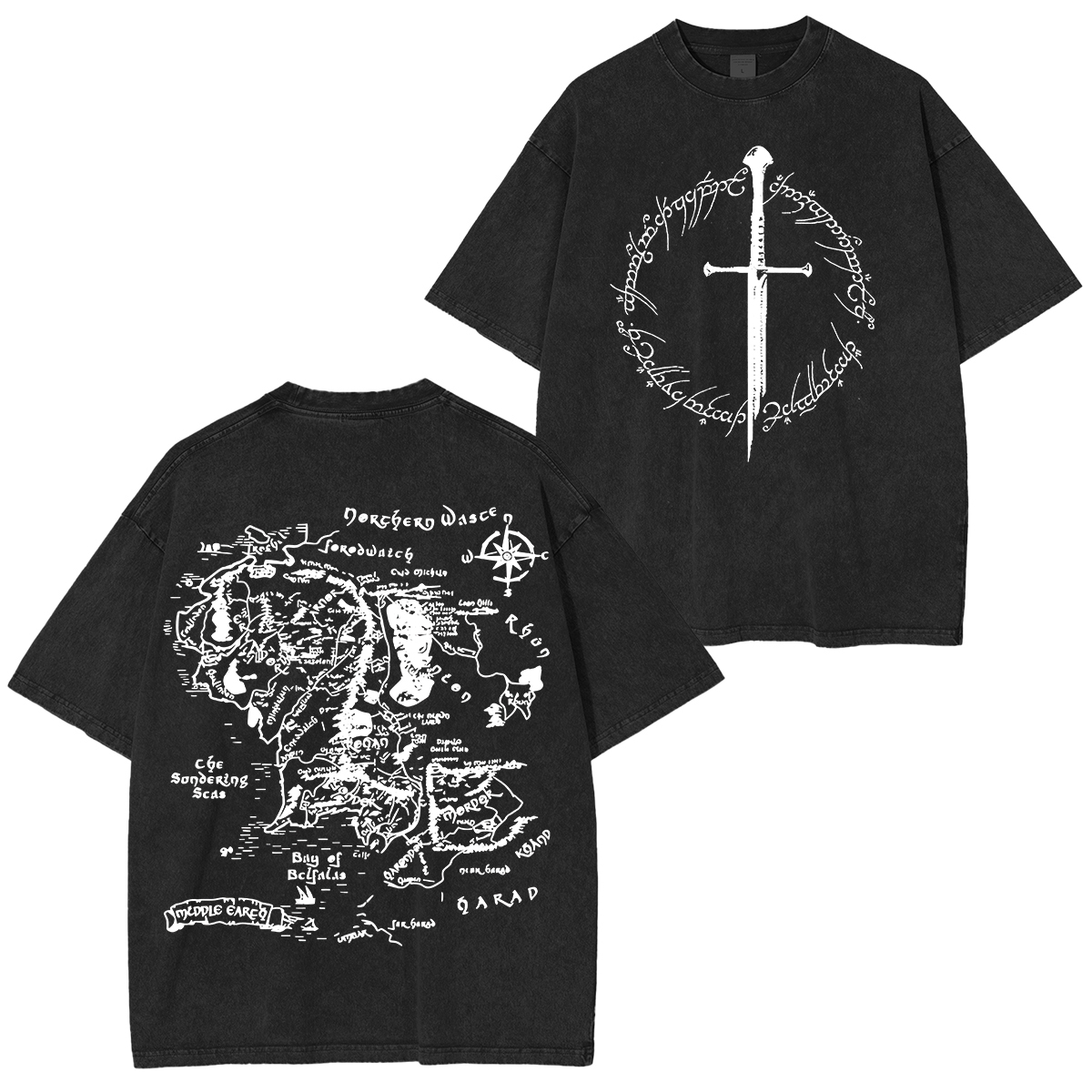 The Lord of the Rings Unisex Washed T-Shirt