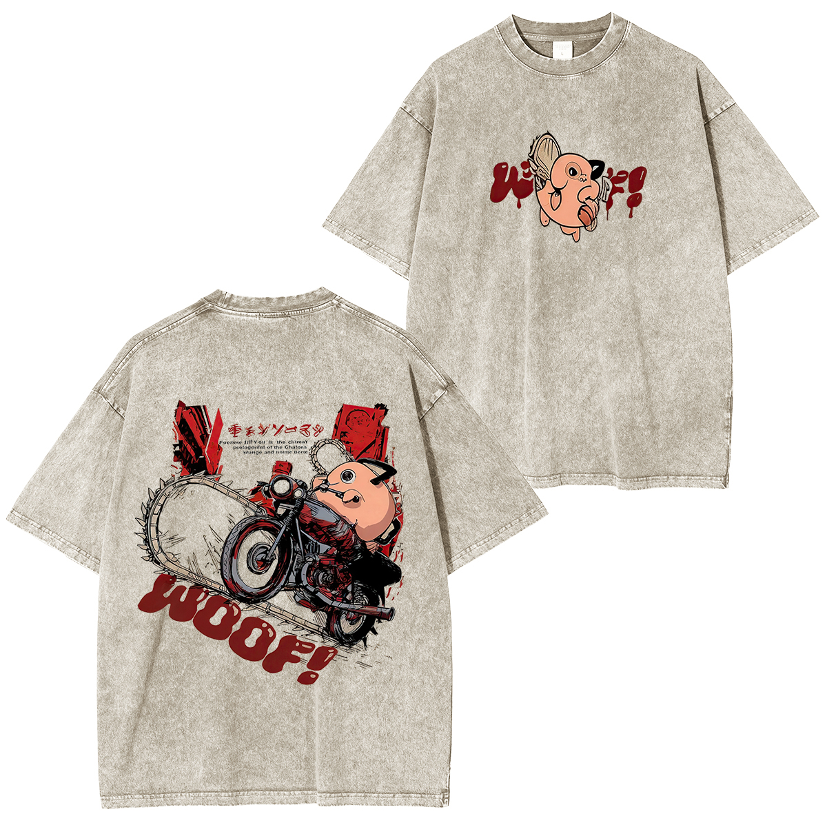 Chainsaw Man Pochita Unisex Washed T-Shirt