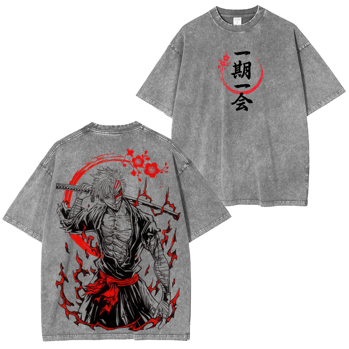 Bleach Ichigo Kurosaki Unisex Washed T-Shirt