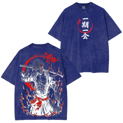 Bleach Ichigo Kurosaki Unisex Washed T-Shirt