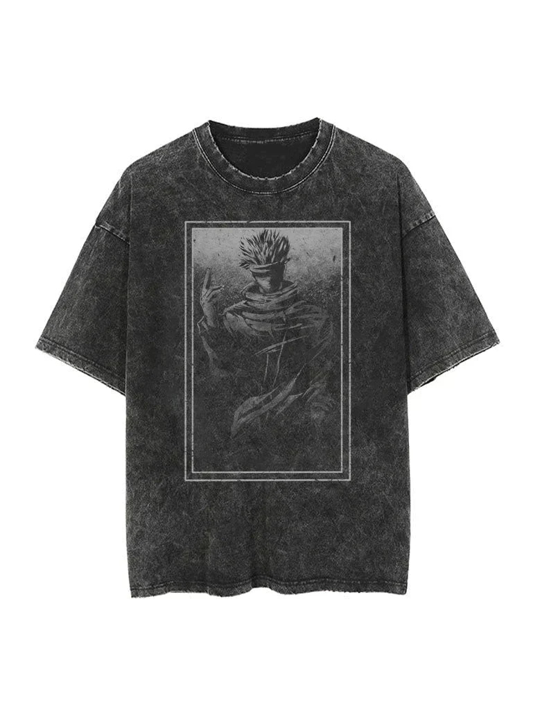 Gojo Vintage Oversize Washed T-Shirt- Unisex