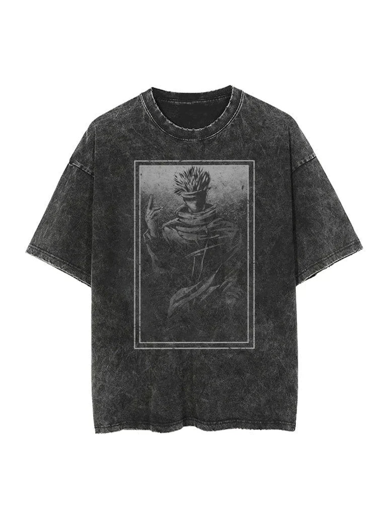 Gojo Vintage Oversize Washed T-Shirt- Unisex