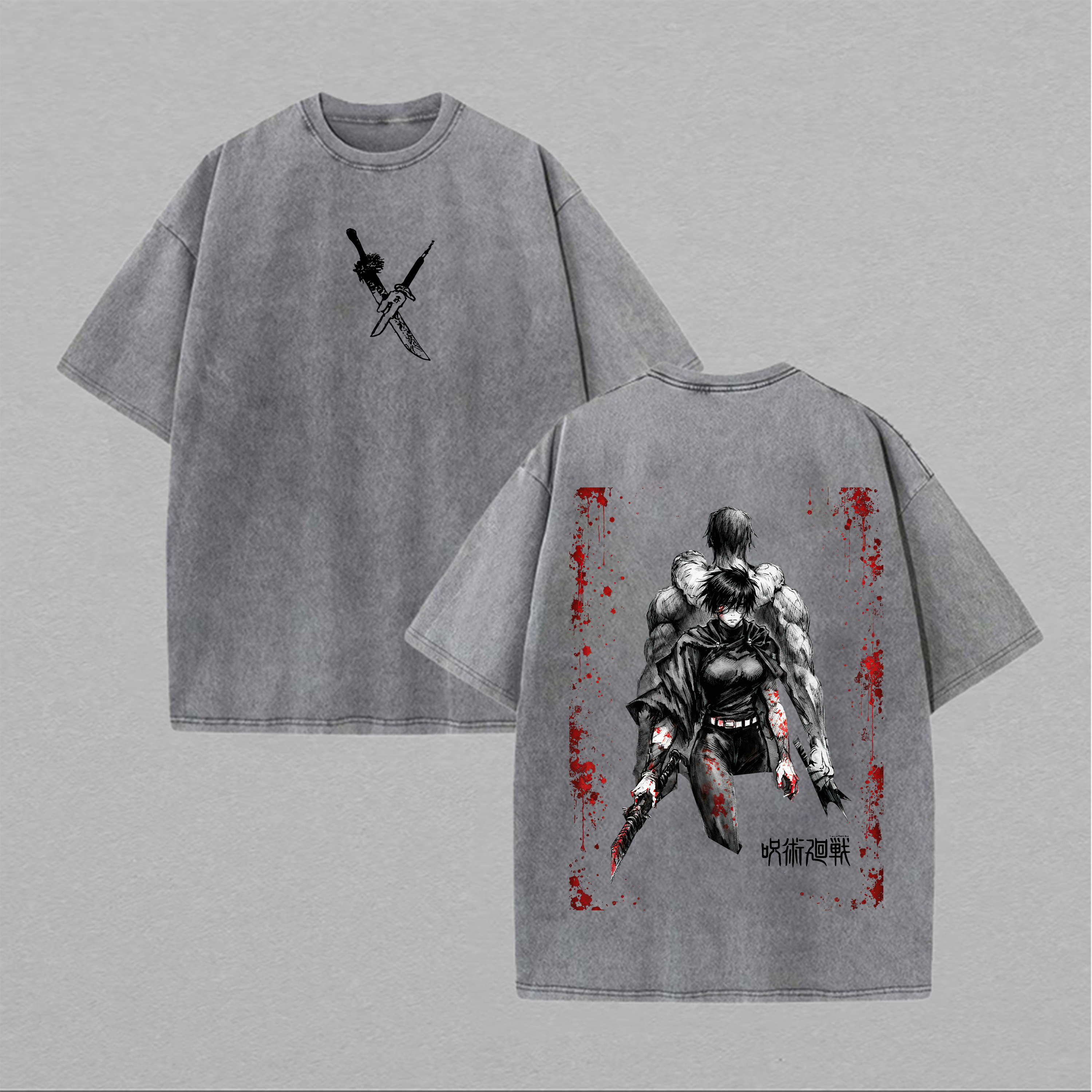 Jujutsu Kaisen Printed Unisex Washed T-Shirt