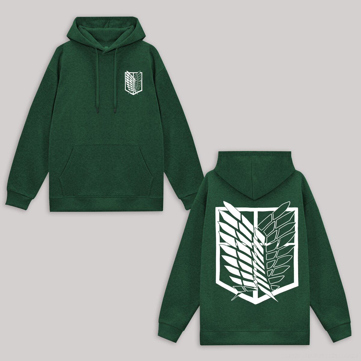 Attack On Titan Printed Fleece-lined Unisex Hoodie