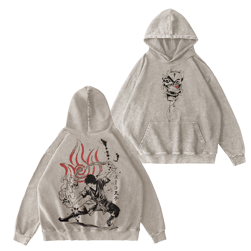 Avatar: The Last Airbender Prince Zuko Unisex Washed Hoodie