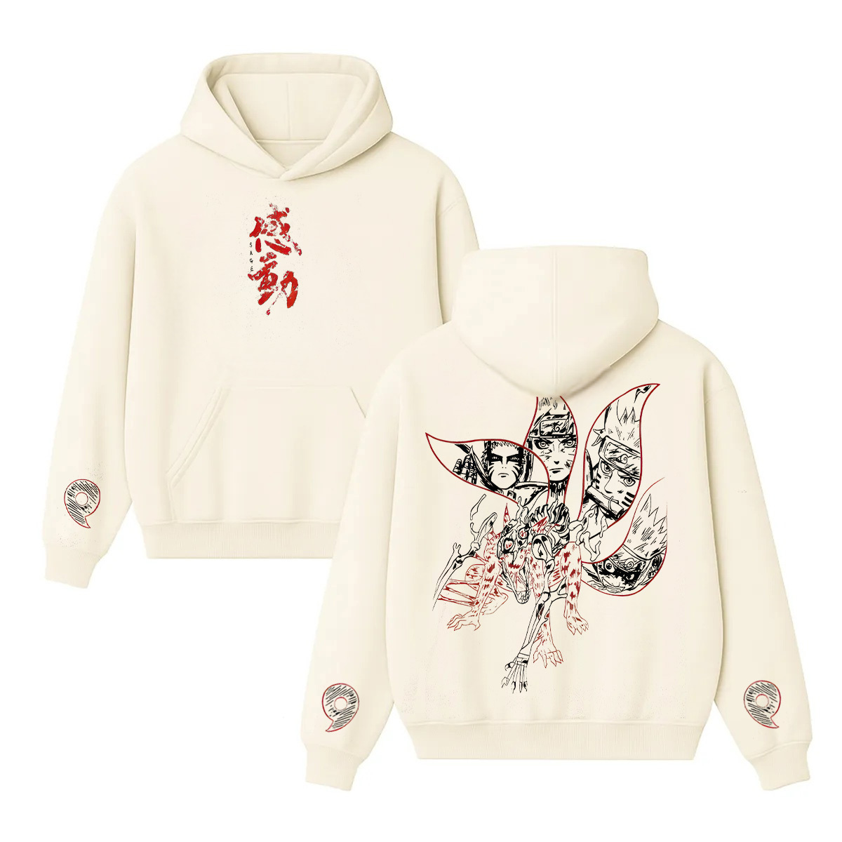 Naruto Kurama Unisex Washed T-Shirt