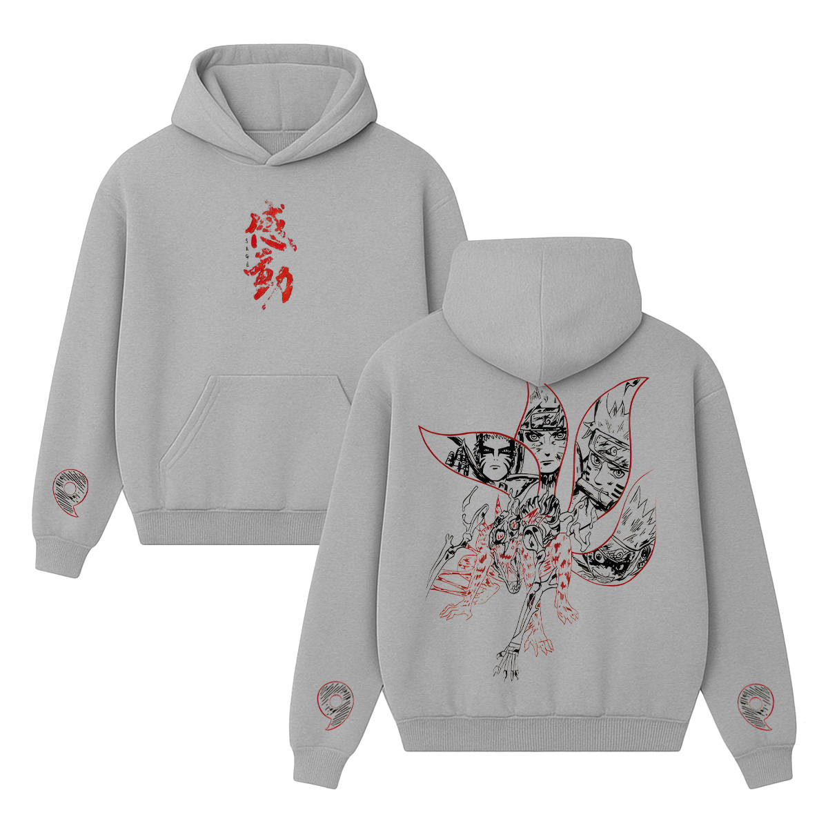 Naruto Kurama Unisex Washed T-Shirt