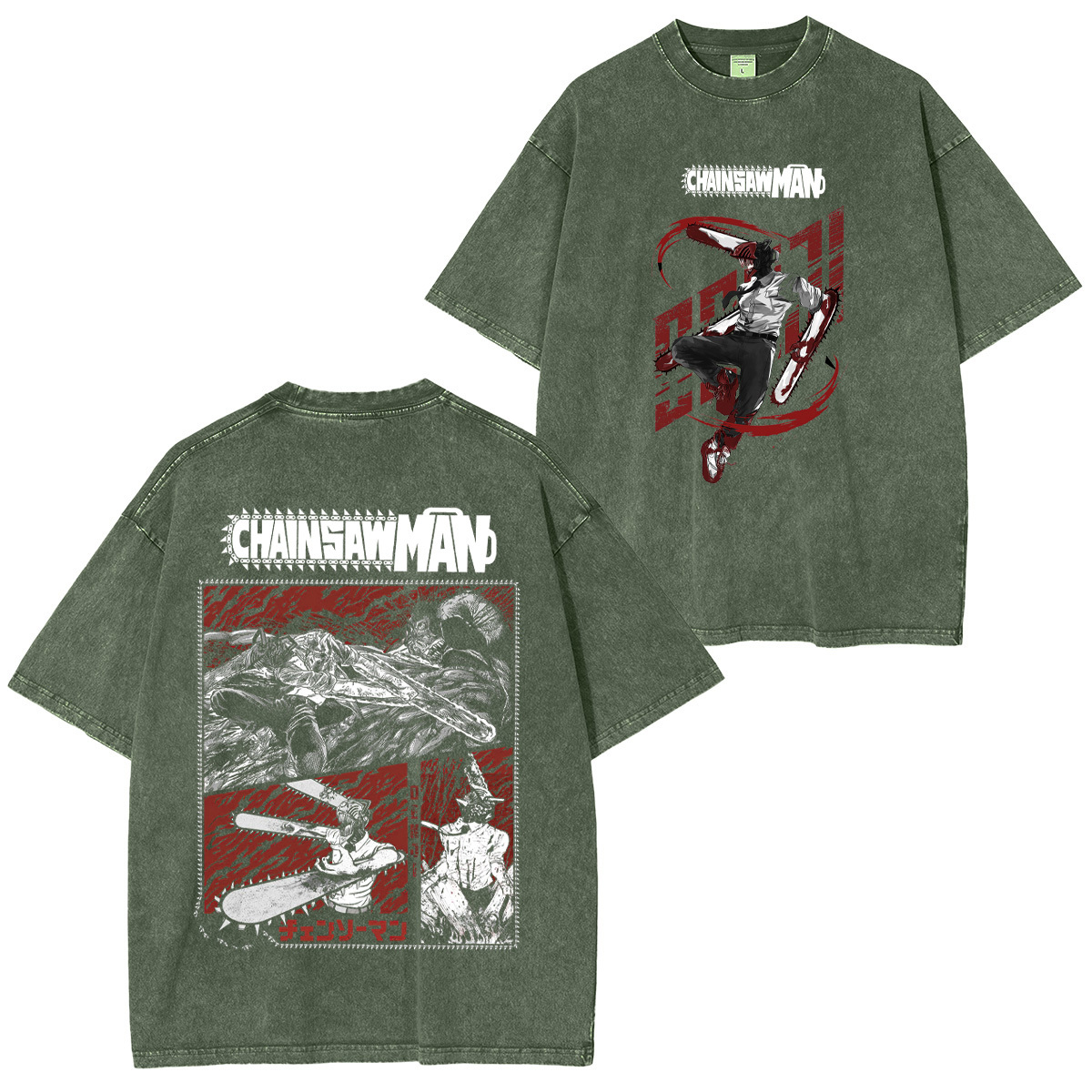 Chainsaw Man Unisex Washed T-Shirt