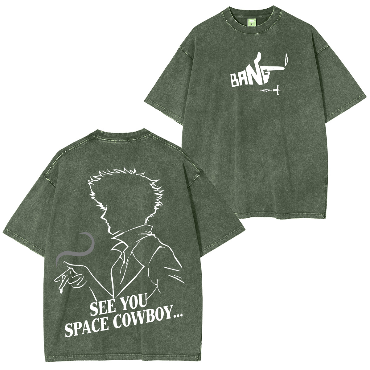 Cowboy Bebop Printed Unisex Washed T-Shirt