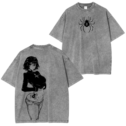 Hunter x Hunter Shizuku Murasaki Printed Unisex Washed T-Shirt