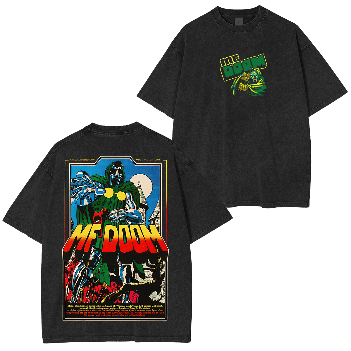 MF DOOM Printed Unisex Washed T-Shirt