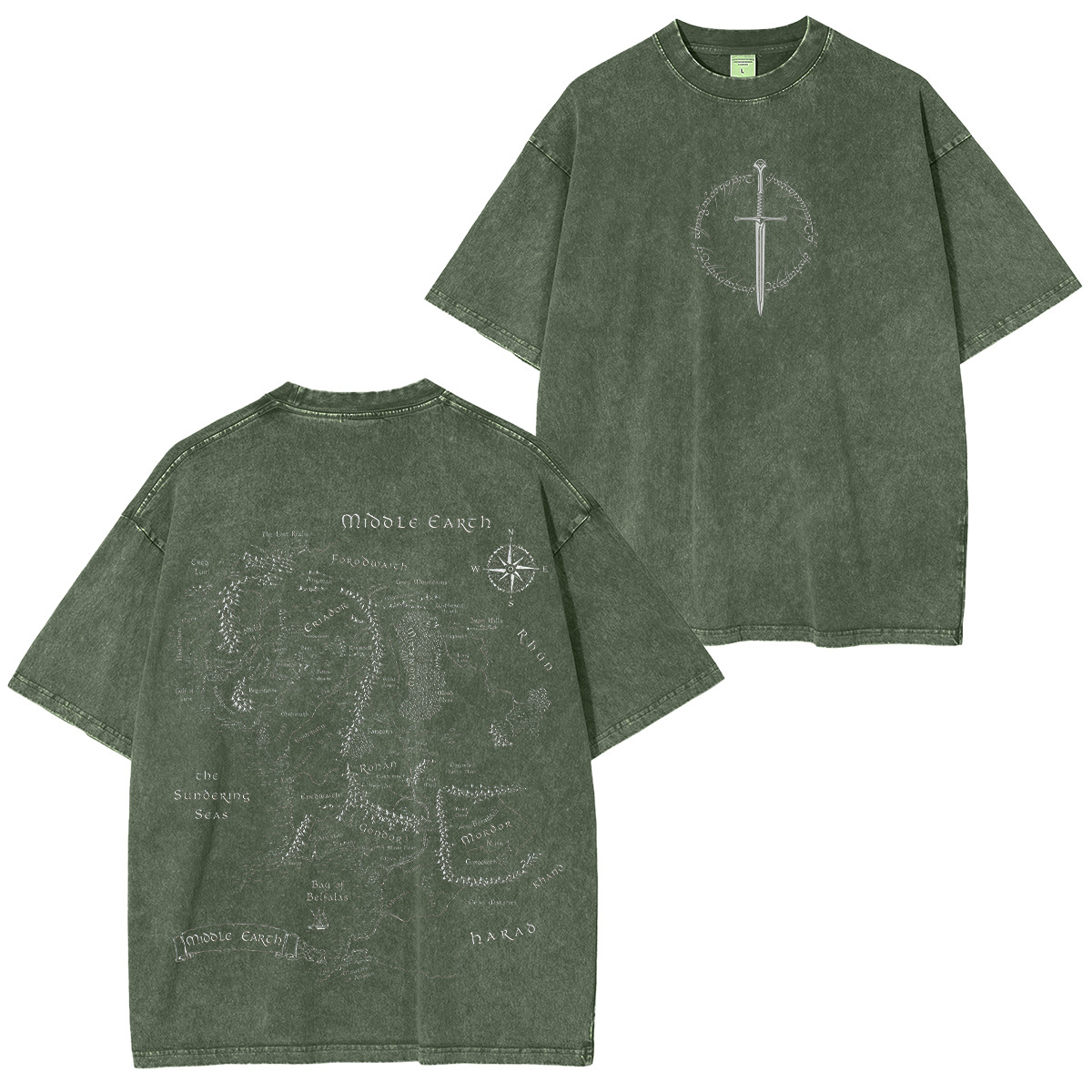 The Lord of the Rings Unisex Washed T-Shirt