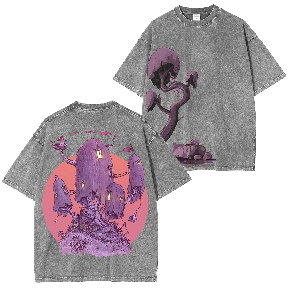Adventure Time Printed Unisex Washed T-Shirt
