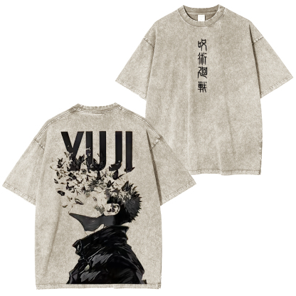 Jujutsu kaisen Yuji Itadori  Unisex Washed T-Shirt