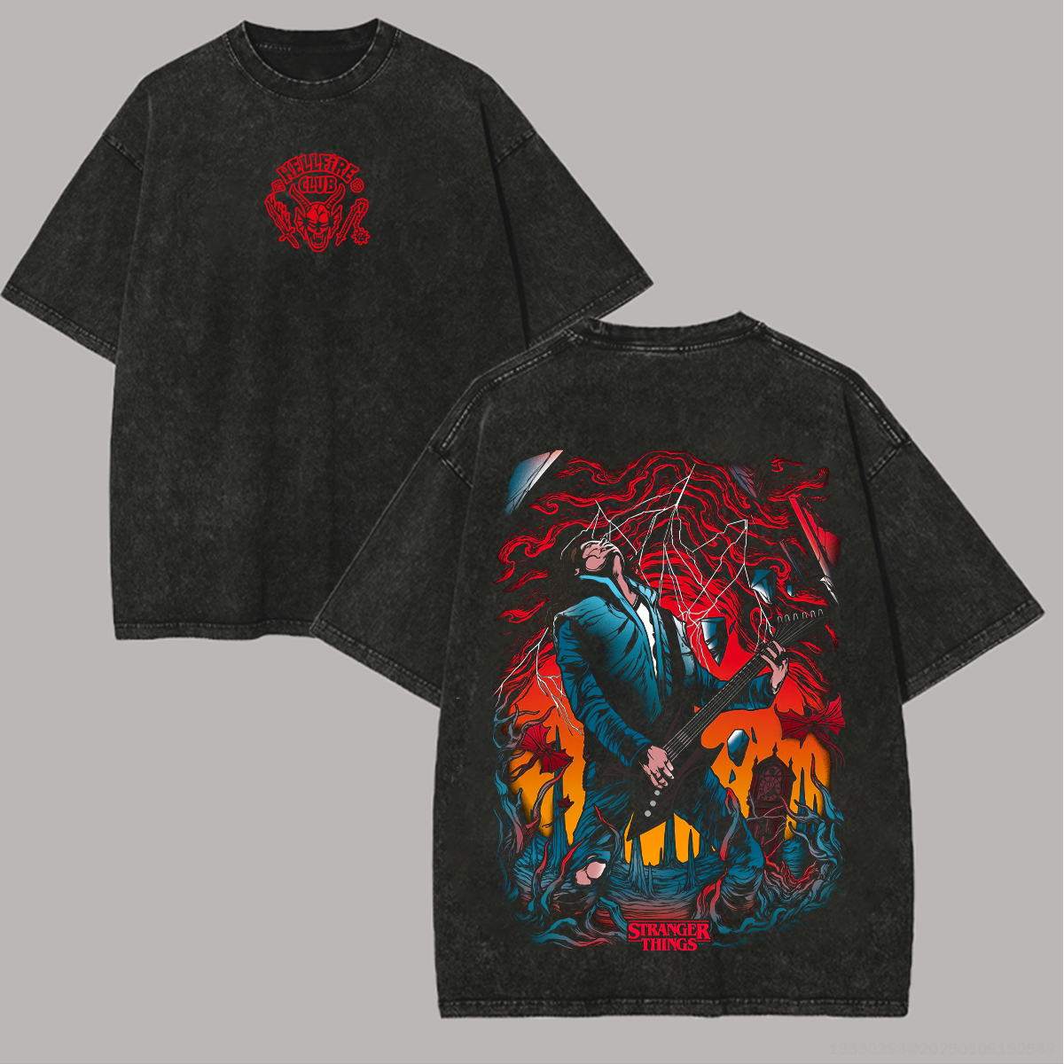 Stranger Things Hellfire Club Unisex Washed T-Shirt