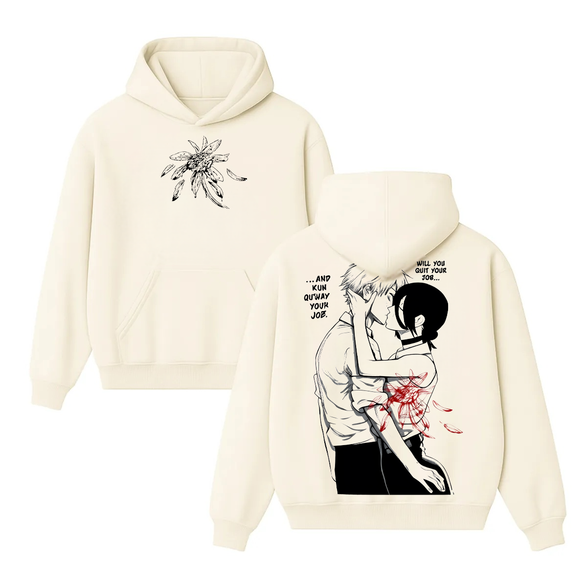 Chainsaw Man Denji & Reze Unisex Unisex Hoodie
