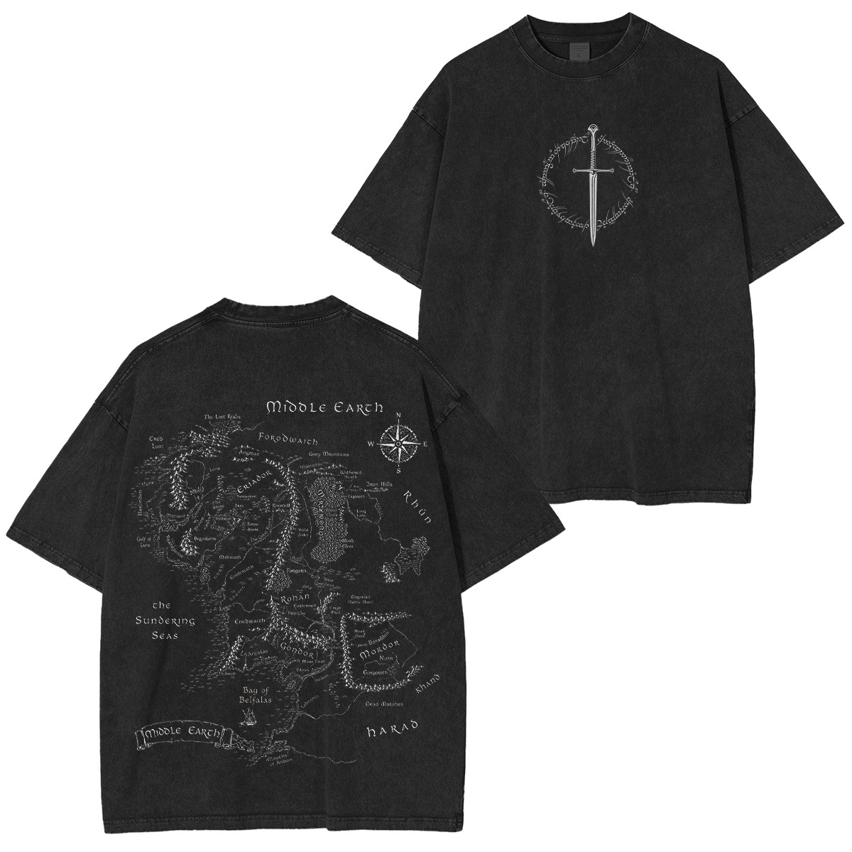 The Lord of the Rings Unisex Washed T-Shirt