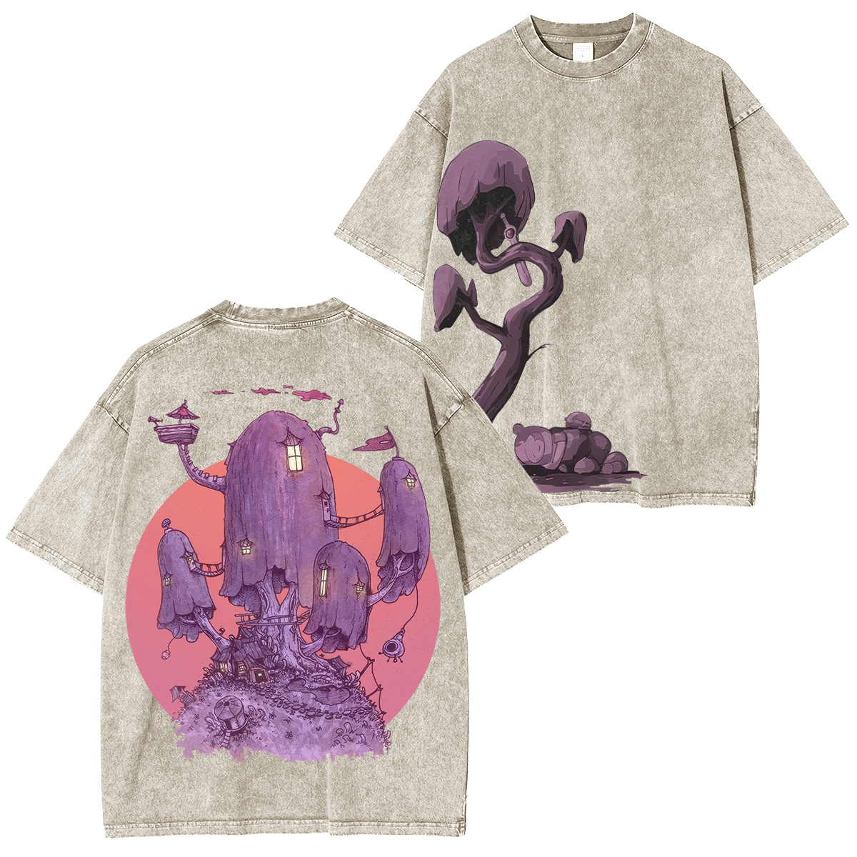 Adventure Time Printed Unisex Washed T-Shirt