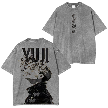 Jujutsu kaisen Yuji Itadori  Unisex Washed T-Shirt