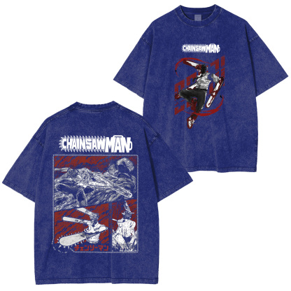 Chainsaw Man Unisex Washed T-Shirt