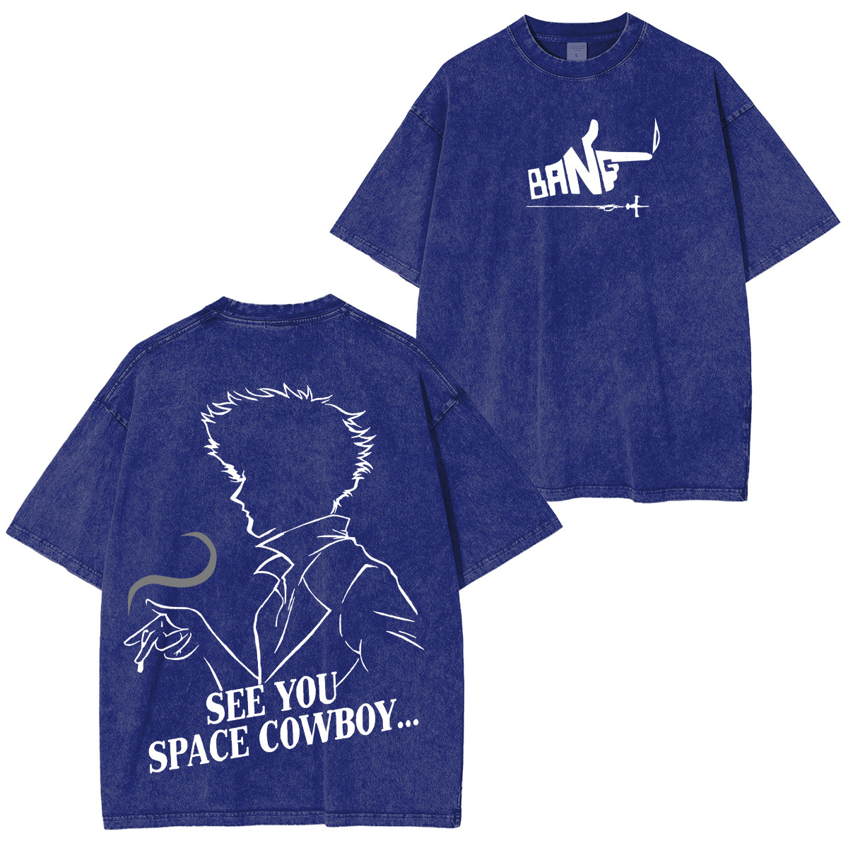 Cowboy Bebop Printed Unisex Washed T-Shirt